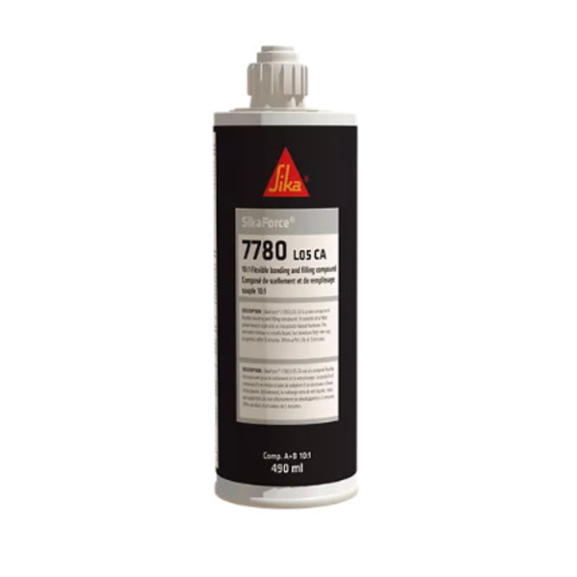 SikaForce 7780 L05 CA 2-Component Flexible Bonding and Filling Compound 490ml Dual Cartridge, 12PK